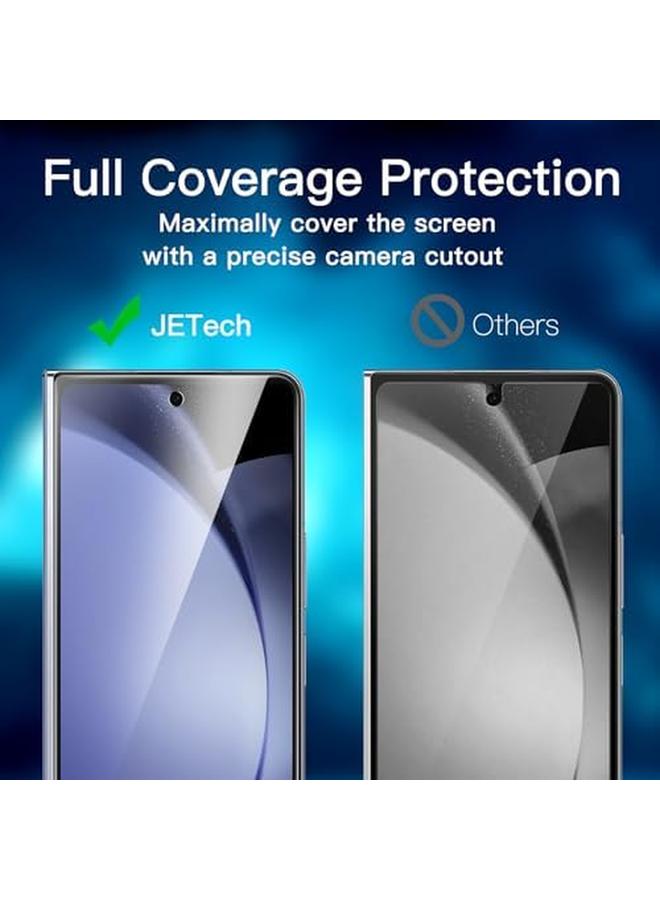 Jetech Front Screen Protector For Samsung Galaxy Z Fold 5 Full Coverage Pet Film Case Friendly Hd Clear 3 Pack - Image 5