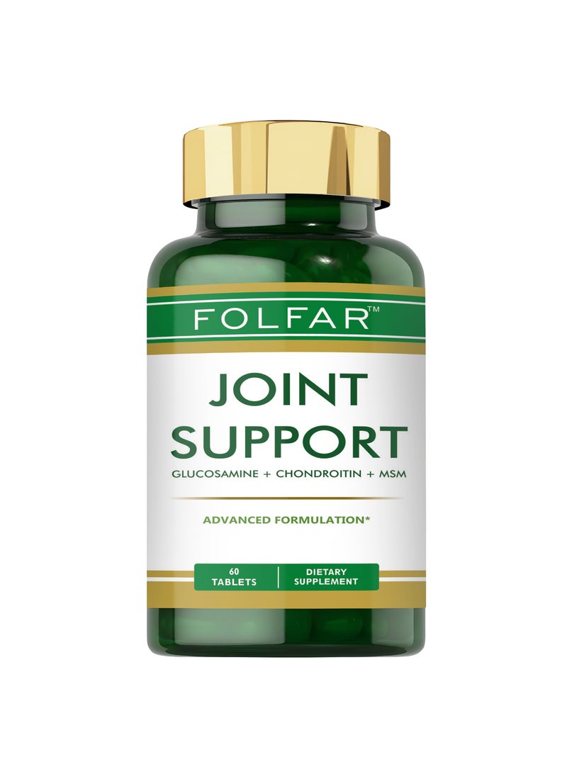 Folfar Joint Support Advanced Glucosamine, Chondroitin & MSM Formula - 60 Tablets  - Image 1