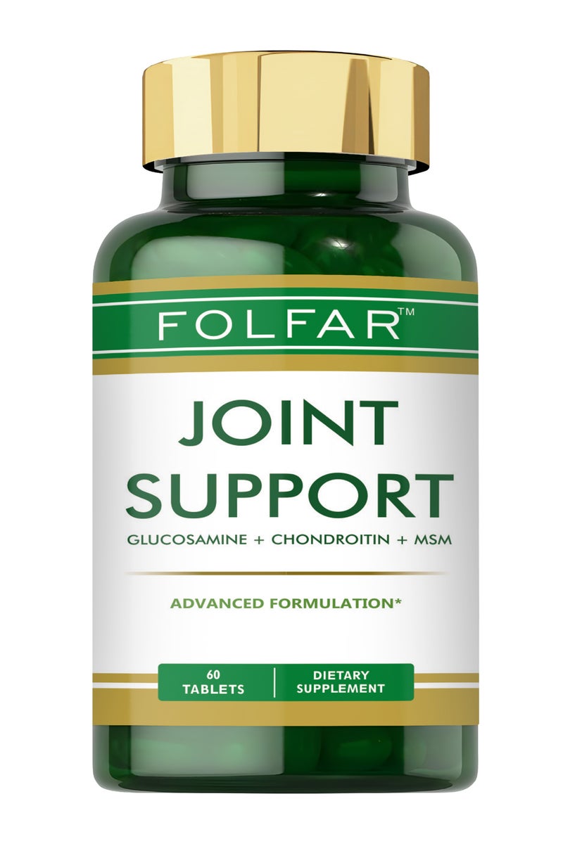 Folfar Joint Support Advanced Glucosamine, Chondroitin & MSM Formula - 60 Tablets - Image 1