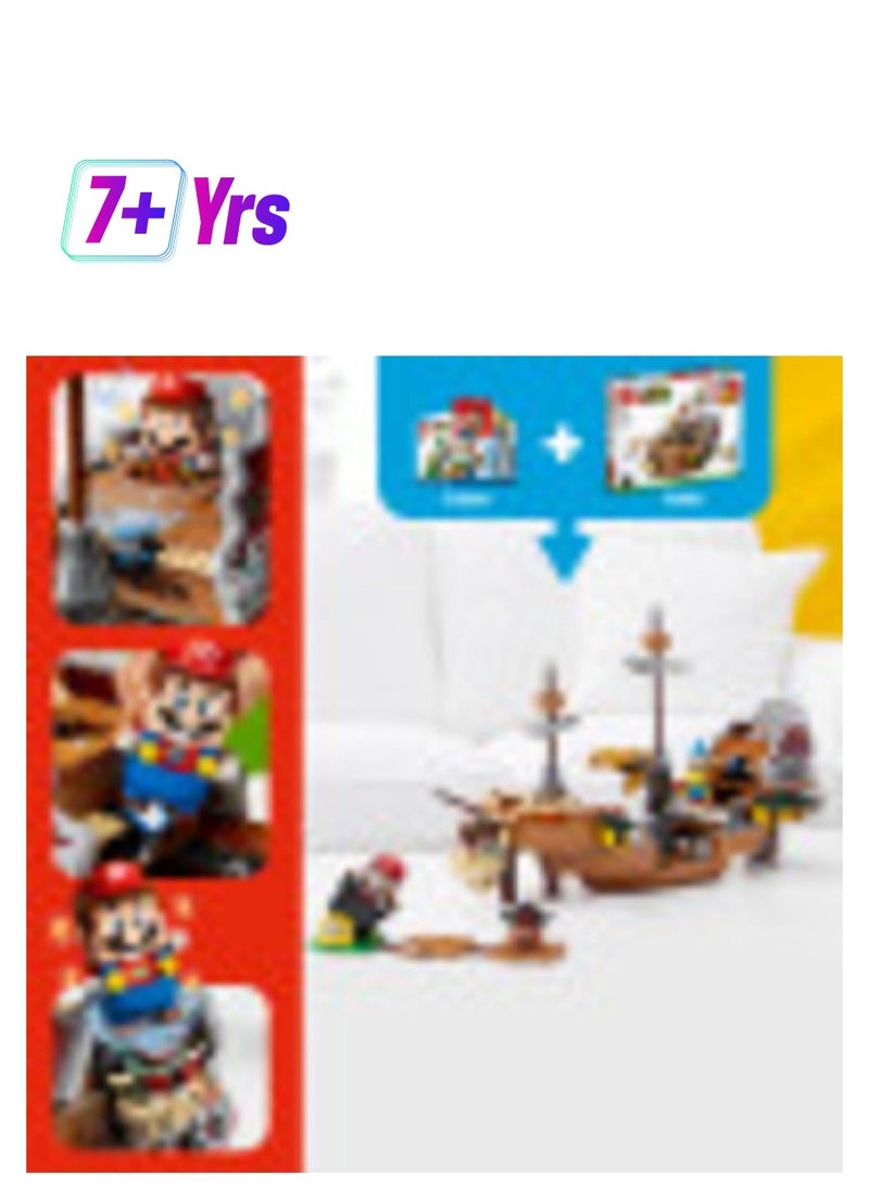 LEGO مجموعة توسيع سفينة باوزر الجوية من ليجو سوبر ماريو 71391؛ لعبة تجميع وعرض ولعب للأطفال، جديدة 2021 (1,152 قطعة) - Image 1