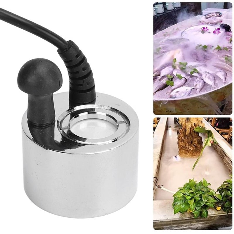 Ultrasonic Mist Maker Copper Single Head Fog Machine for Pond Fireplace Landscape DC24V 650mA - Image 2