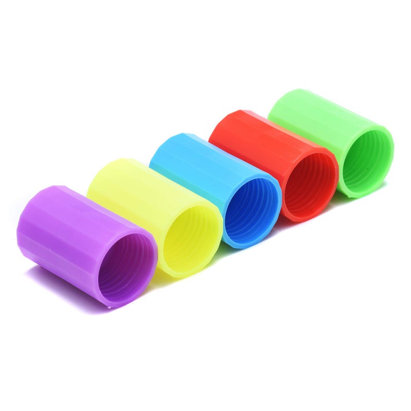 Mihey 25 Pieces Tornadoes In A Bottle  Plastic Tornado Bottle Connector Cyclone Tube Vortex Connector For Scientific Experiment  5 Colors - Image 4
