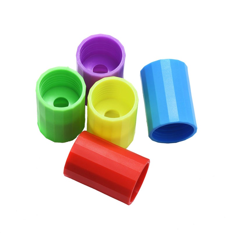 Mihey 25 Pieces Tornadoes In A Bottle  Plastic Tornado Bottle Connector Cyclone Tube Vortex Connector For Scientific Experiment  5 Colors - Image 5