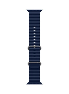 CATANES Apple Watch Ocean Band 49mm 45mm 44mm 42mm Soft Silicone Loop Strap for iWatch Series Ultra/8/7/SE/6/5/4/3/2/1 Dark Blue  - Image 3