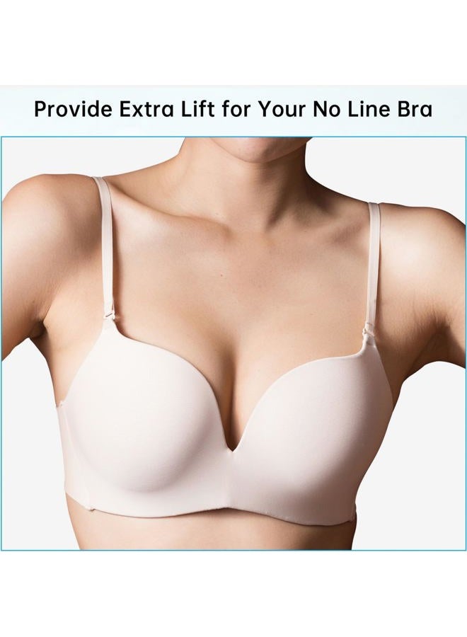 Nimiah Bra Inserts Breast Enhancers - 2 Pairs Push up Swimsuit Pads Add Cups Size Instantly Fits AB, C, D Cup, Beige, AB - Image 5