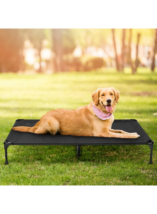 PVY Elevated Outdoor Dog Bed - Raised Dog Bed for Large Dogs, Waterproof Dog Cot Bed Easy to Assemble, Cooling Elevated Dog Bed with Breathable Teslin Mesh, Durable, Non Slip, Grey, 42 inches - Image 3