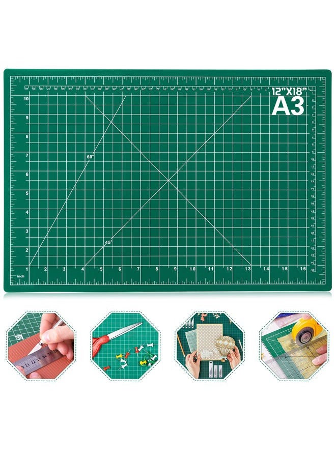 Anezus Self Healing Sewing Mat, 12" x 18" Rotary Cutting Mat Double Sided 5-Ply Craft Cutting Board for Sewing Crafts Hobby Fabric Precision Scrapbooking Project - Image 1