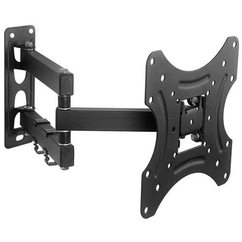 Gadget Wagon 17 to 32" Inches 180 Degree Swivel 15 Degrees tilt Full Motion Corner tv Wall Mount for LCD LED Plasma TV & Monitor - Image 1