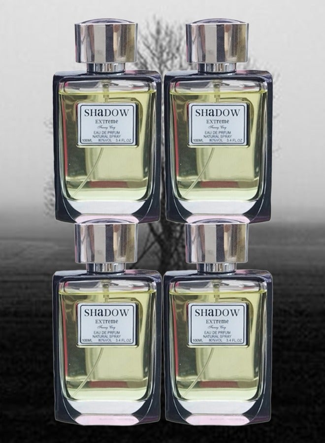 Extreme 4 Pieces Shadow Extreme Perfume 100ml EDP - Image 1