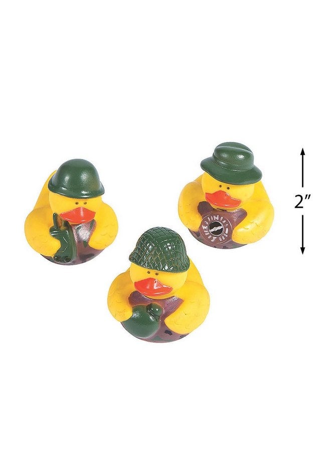 فن إكسبريس اثني عشر (12) من هدايا الحفلات المصنوعة من المطاط على شكل بطة مموهة - Image 2