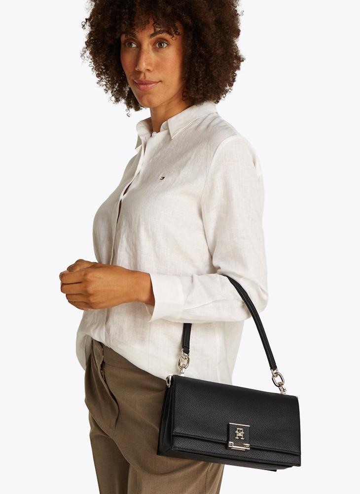 TOMMY HILFIGER TH Monogram Pebble Grain Crossbody Bag - Image 2