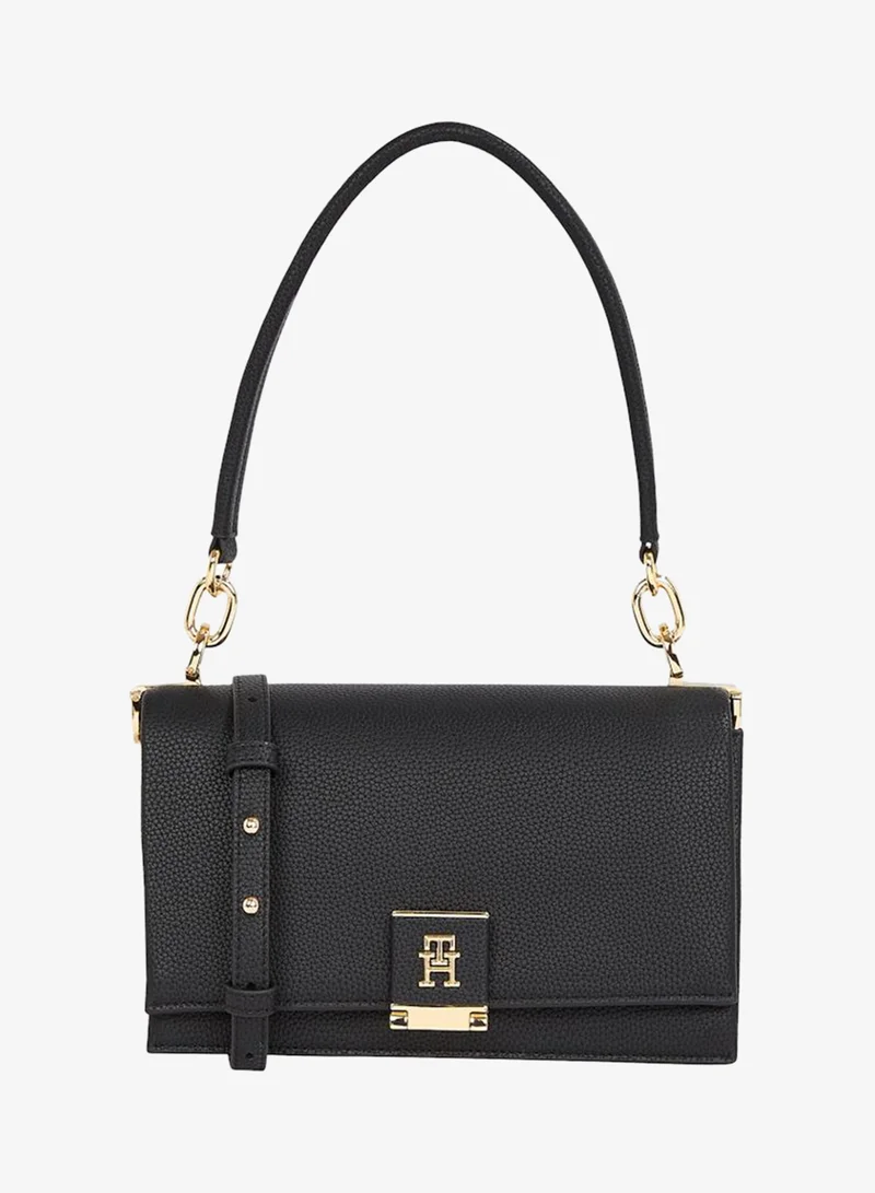 TOMMY HILFIGER Monogram Pebble Grain Crossbody Bag