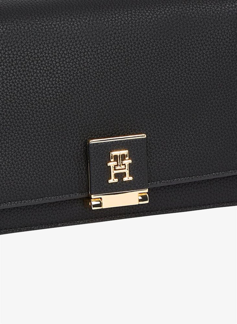 TOMMY HILFIGER TH Monogram Pebble Grain Crossbody Bag - Image 5