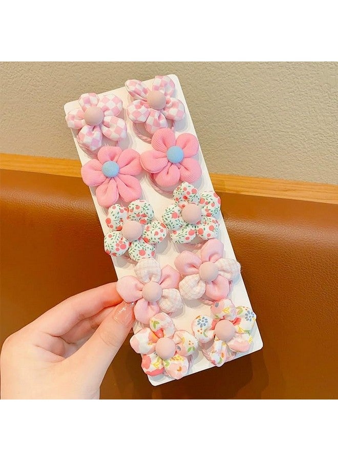 Ayesha Toddler Hair Ties Cute Flower Elastic Scrunchies Baby Girls Seamless Ponytail Holders Hair Accessories for Toddler Girl 10pcs - Image 1