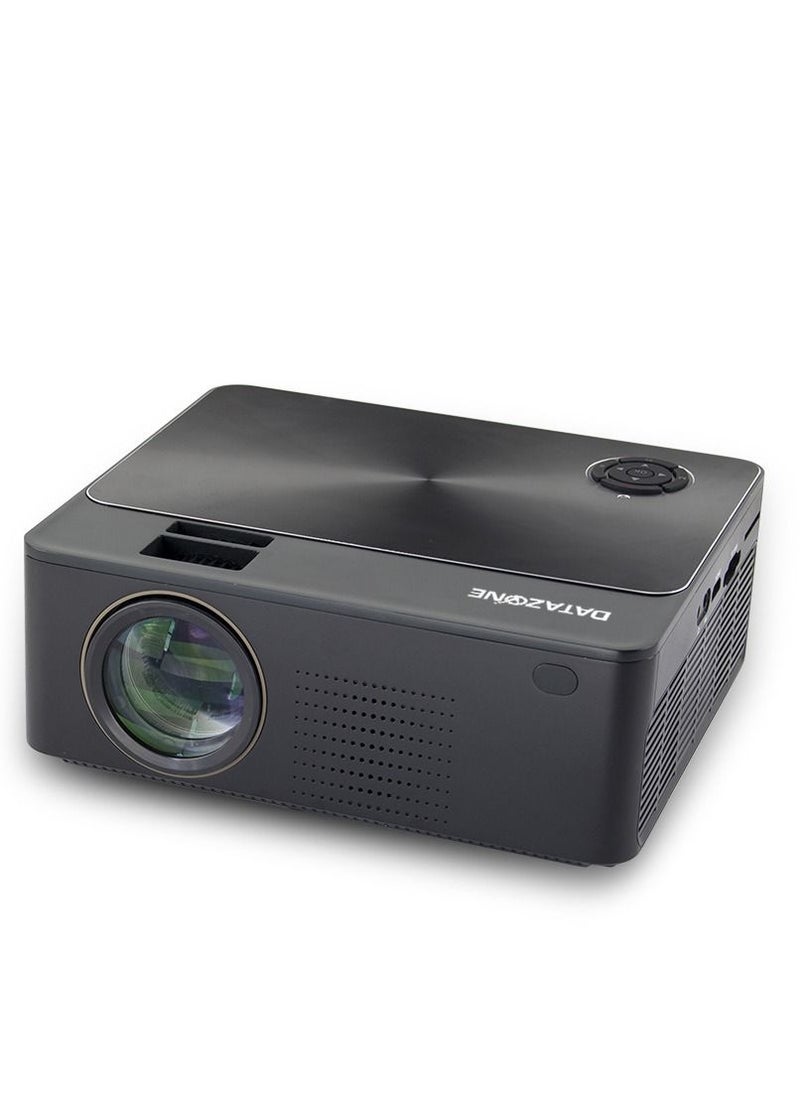 Datazone - Datazone WiFi Projector, Smart Bluetooth Projector Supports 1080P Video and Films, 2800 Lumens and 150-Inch Max Screen Compatible with iOS, Android, Windows, TV, PS5, Model 4005 - Image 1