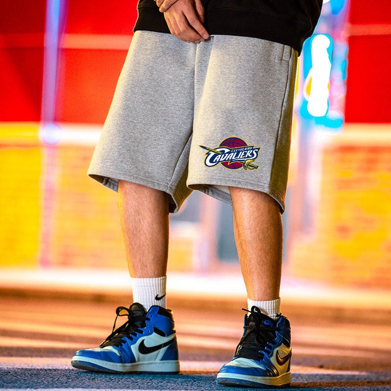 M-7XL Casual NBA Cavalier Mens Shorts Black  - Image 3