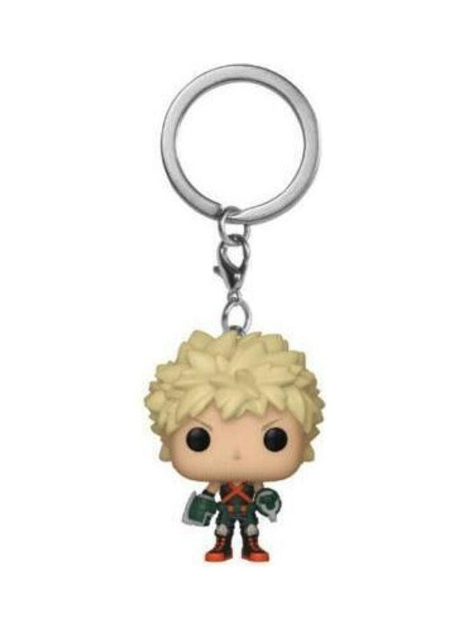 NIBEMINENT POP! My Hero Academia Bursts With Self-defeating Victory Pendant Figure Toy Keychain Beige/Yellow/Green - Image 1