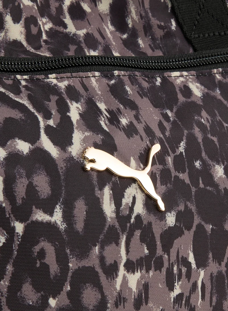 Puma PUMA Black-Leopard AOP Pop Tote Bag  | Best Price UAE