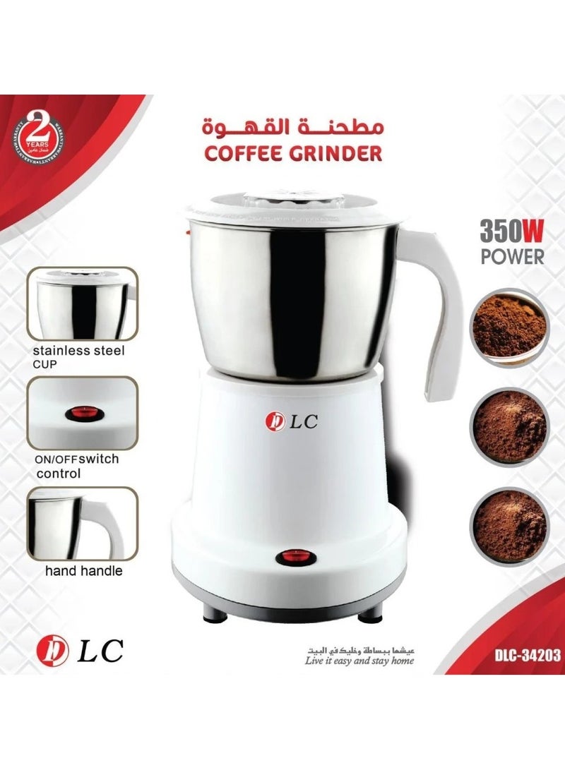 LC Electric Coffee Bean Grinder Nut Spice Grinder Stainless Steel Blade 350W - Image 1