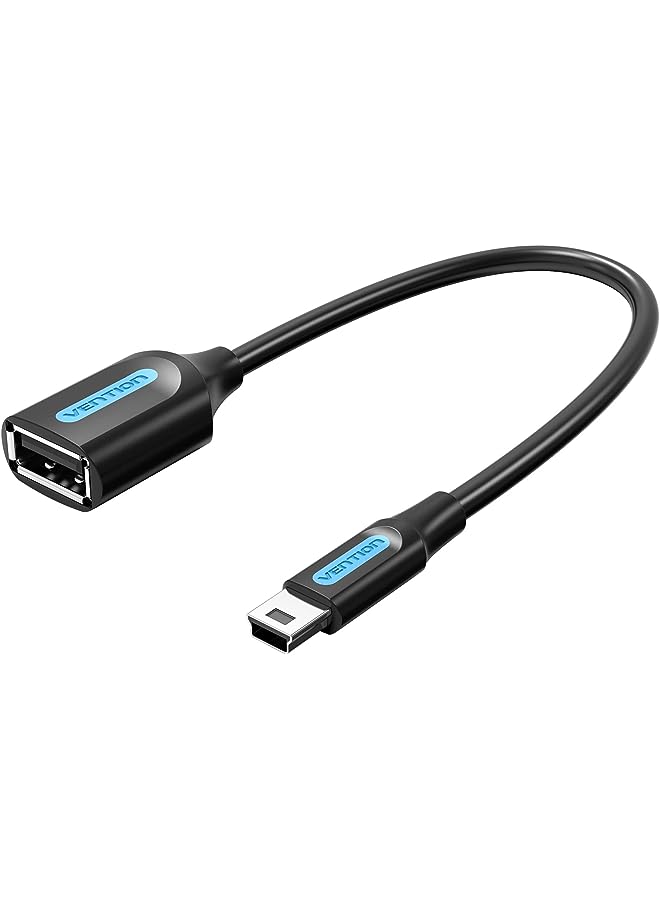 VENTION كابل USB OTG صغير، محول USB OTG صغير ذكر إلى أنثى للكاميرا المحمولة - CCTBB (USB 2.0 Mini-B إلى USB A) - Image 1