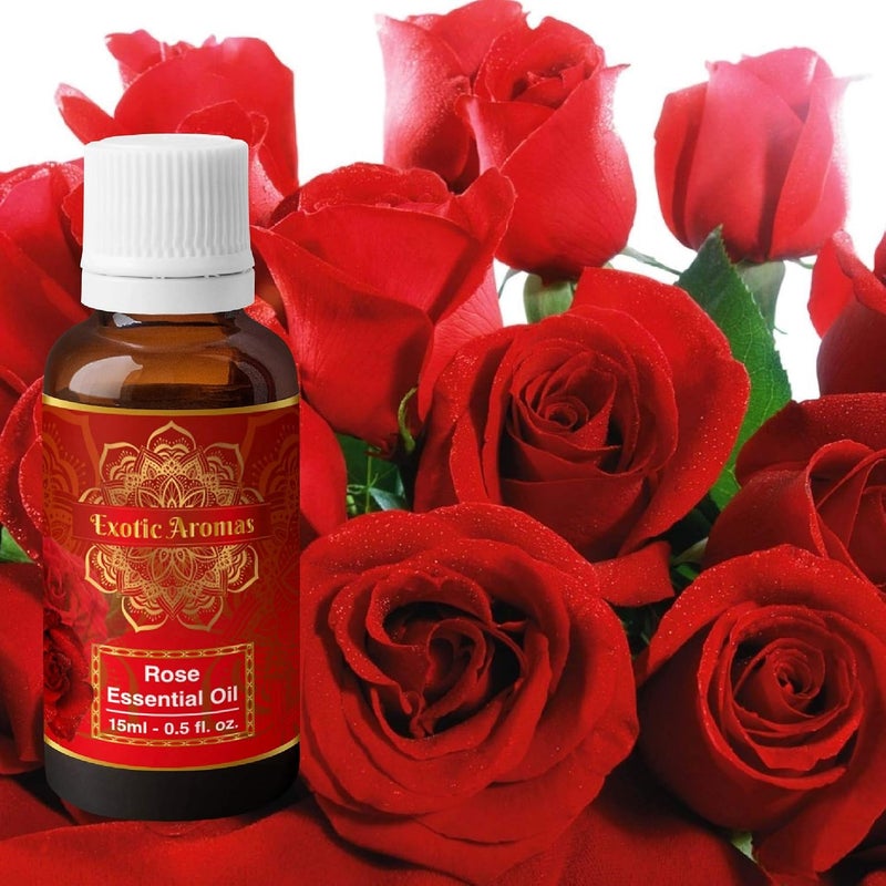 Exotic Aromas Rose Essential Oil (15Ml + 15Ml) Pack of 2 - Image 2