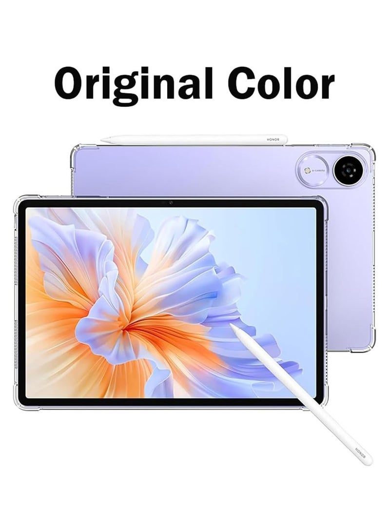 [1+2 Sets] For Honor Pad V9 11.5 inch Tablet Case & Screen Protector Soft Silicone Shock Absorption Protective Cover 9H Tempered Glass Film HD Clear Scratch Resistant Bubble-Free Easy Installation - Image 5