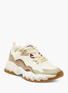 Dash Women Panelled Sports Shoes with Lace-Up Closure  - Image 1