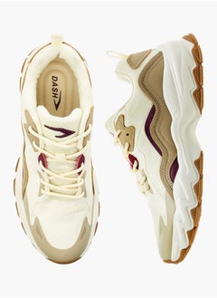 Dash Women Panelled Sports Shoes with Lace-Up Closure  - Image 2