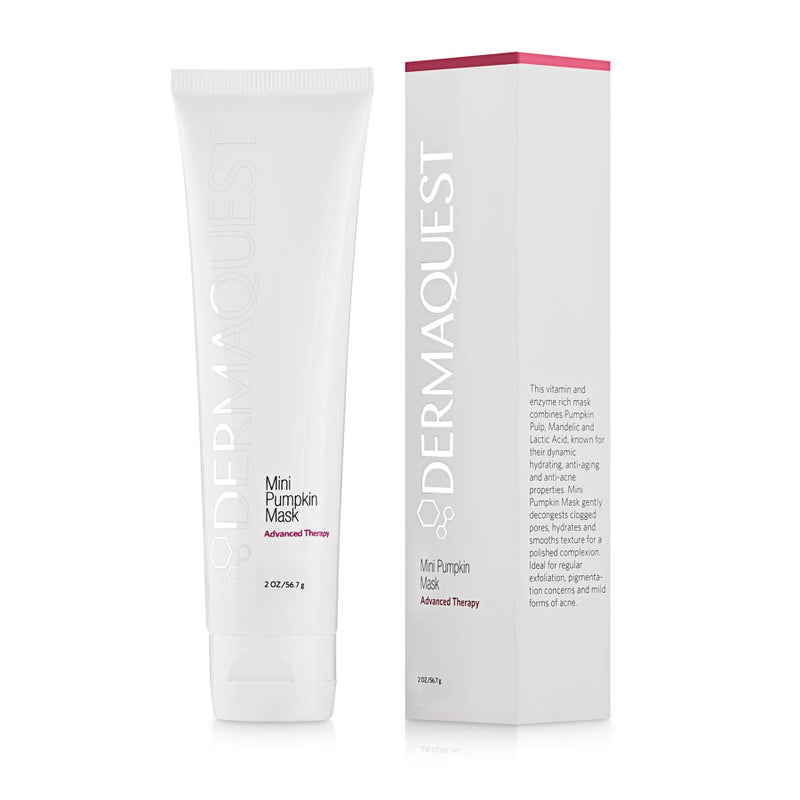 DermaQuest Advanced Therapy Mini Pumpkin Face Mask - Rejuvenating and Brightening Acne Face Mask - Blackhead Face Mask for Women & Men - All Skin Types (2oz) - Image 1