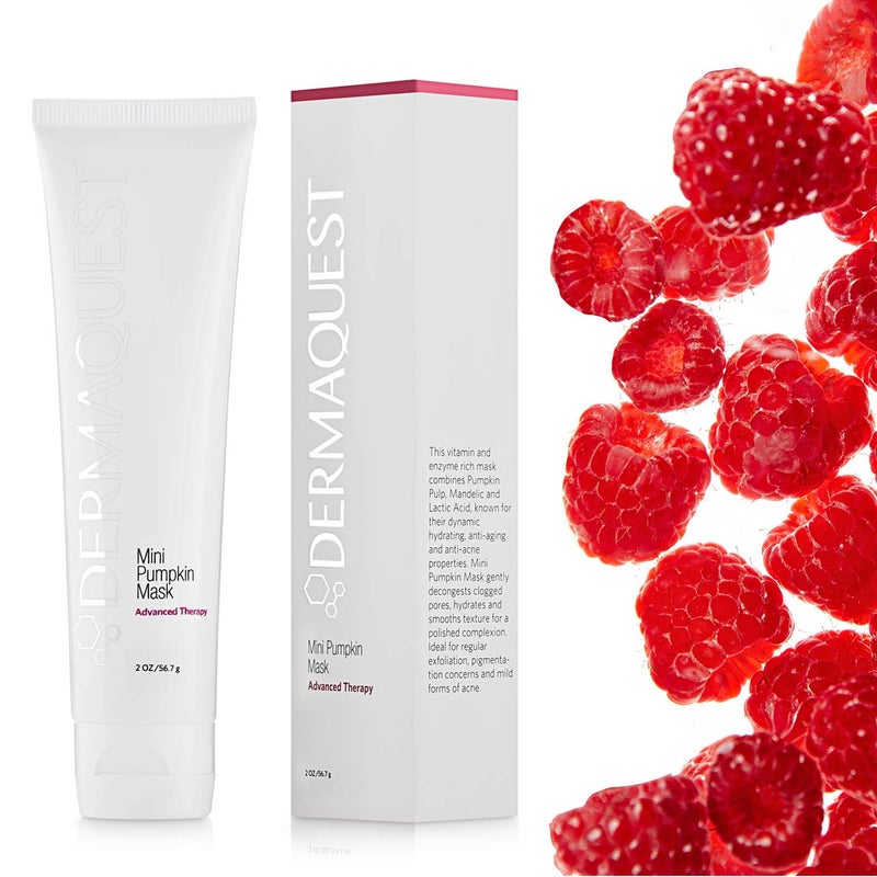 DermaQuest Advanced Therapy Mini Pumpkin Face Mask - Rejuvenating and Brightening Acne Face Mask - Blackhead Face Mask for Women & Men - All Skin Types (2oz) - Image 3