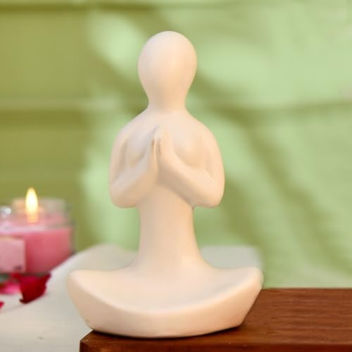 CraftVatika Home Decor Decoration Items for Living Room, Modern Art Lady Yoga Posture Set of 3, Decorative Showpiece Gift for Women, Housewarming Wedding Gifts, Office Shelf Decorations - Image 5