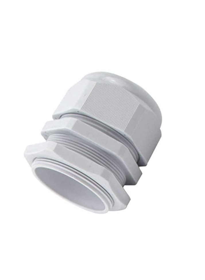 Armoured Cable Gland Kit for Outdoor Sockets and Junction Boxes & Industrial Use with Lock Nut PVC Shroud and Earth Tag (40S, CW) - Image 1