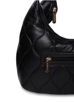 CAPRESE Caprese Briar Abstract Black Faux Leather Medium Hobo Handbag  - Image 5
