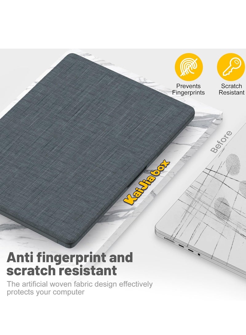 Case for MacBook Pro 14 Inch M4 2024,Foldable Stand Woven Fabric Protective Case for MacBook Pro 14 Inch(2021/2024)[M4/ A2442 M1 Pro/ M1 Max/A2779/M3 A2918 A2992](Grey)  - Image 3