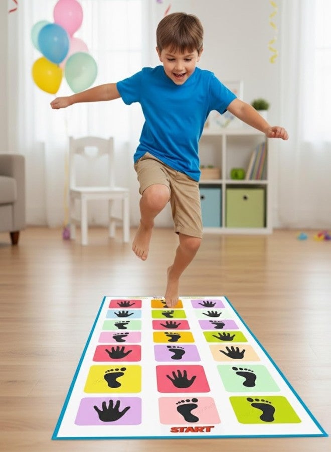 Livello Jumbo Kids Play Mat (40" x 108") Kith-Kith, Stapu, Langdi, Ekka Dukka, Paandi, Kunte Bille Unique Balancing Game Large Size for 3 Years and up Pack of-1 - Image 3