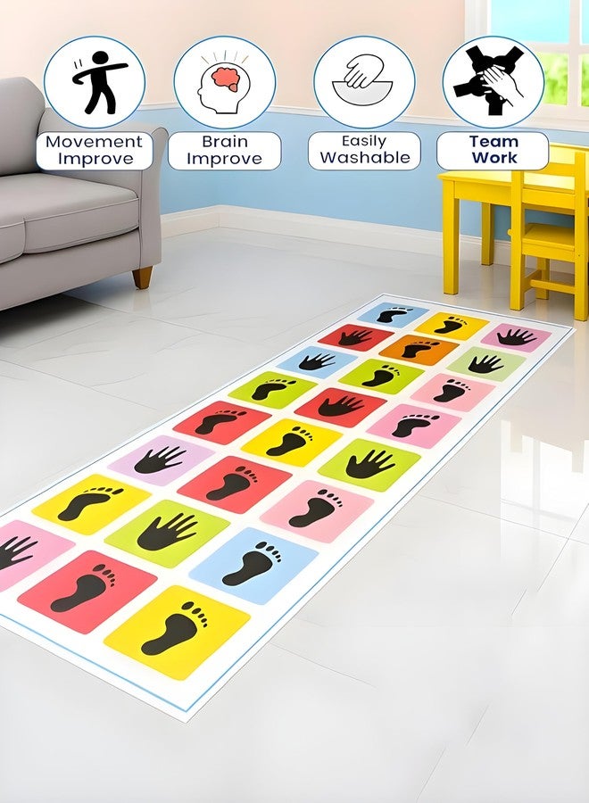 Livello Jumbo Kids Play Mat (40" x 108") Kith-Kith, Stapu, Langdi, Ekka Dukka, Paandi, Kunte Bille Unique Balancing Game Large Size for 3 Years and up Pack of-1 - Image 4
