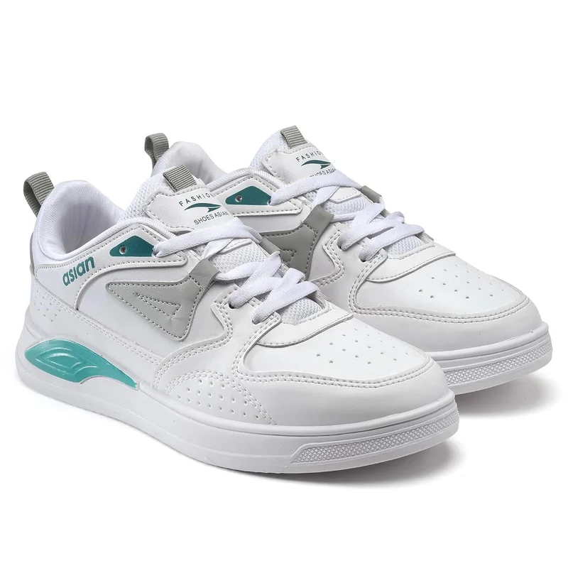 أسيان White Synthetic Sneakers for Men and Boys