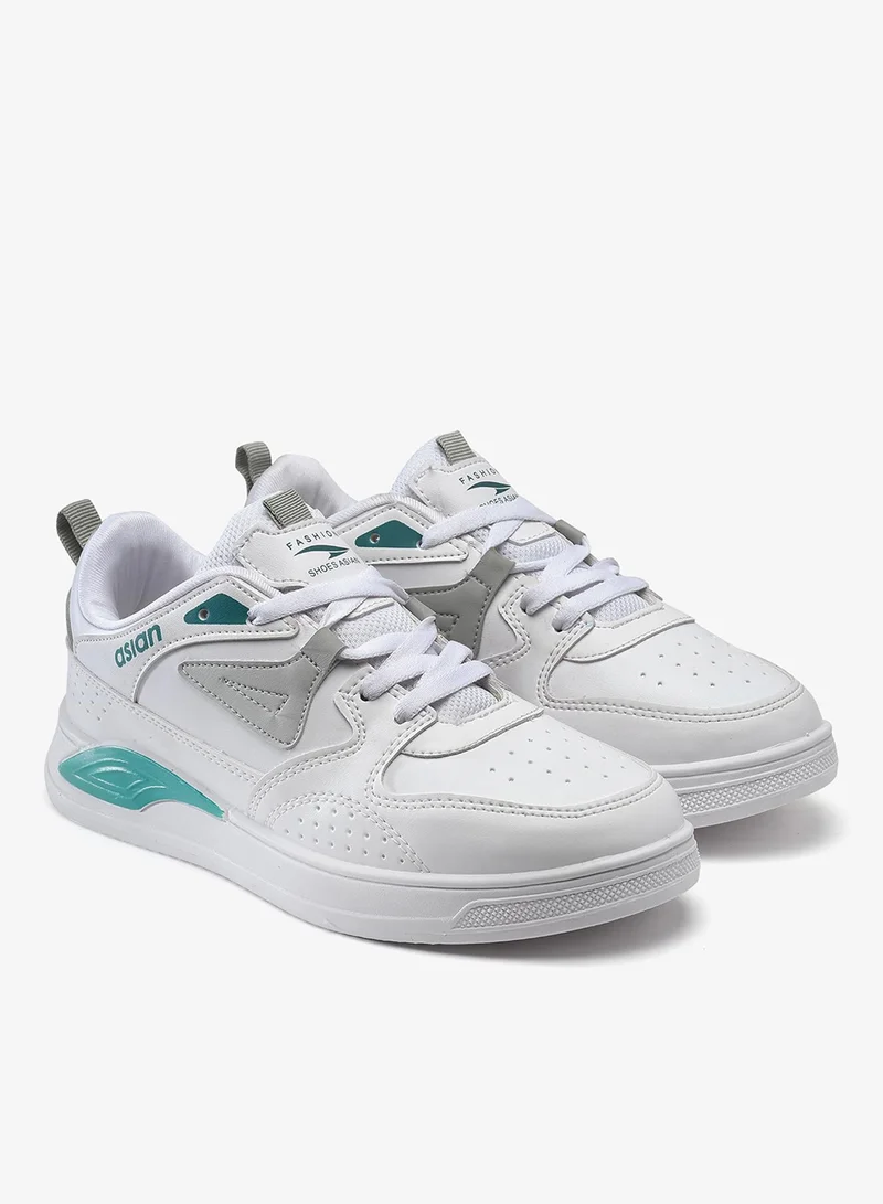 Asian  White Synthetic Sneakers for Men and Boys for Men | Best Price UAE