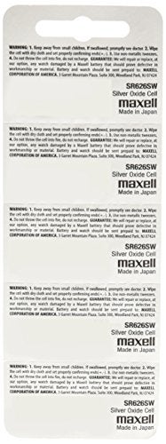 Maxell SR626SW 377 Silver Oxide Watch Battery 5 Pack - Image 2