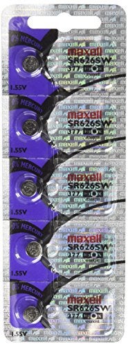 Maxell SR626SW 377 Silver Oxide Watch Battery 5 Pack - Image 5