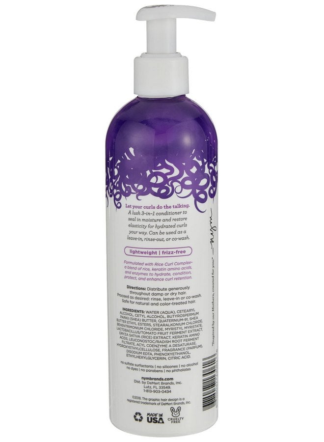 نت يور ماذرز بلسم Not Your Mothers Curl Talk 3 في 1 بمضخة 12 أونصة (355 مل) (عبوة من قطعتين) - Image 2