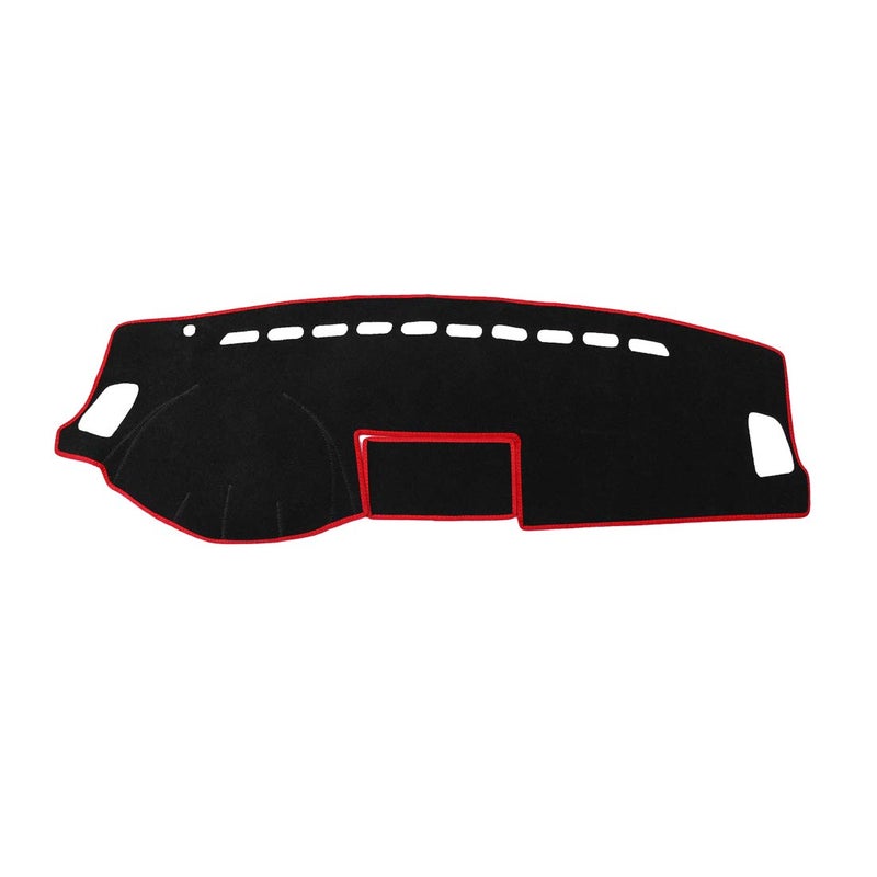 X AUTOHAUX Car Dashboard Cover Nonslip Black Red Dash Cover Mat Sun Pad for Mazda 6 20092012
