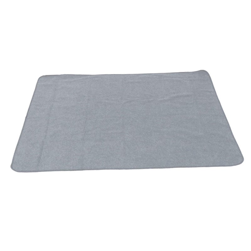 Grey Fleece Pet Bed Pad Absorbent Waterproof TPU Cover for Dogs Cats Sofa - Image 2