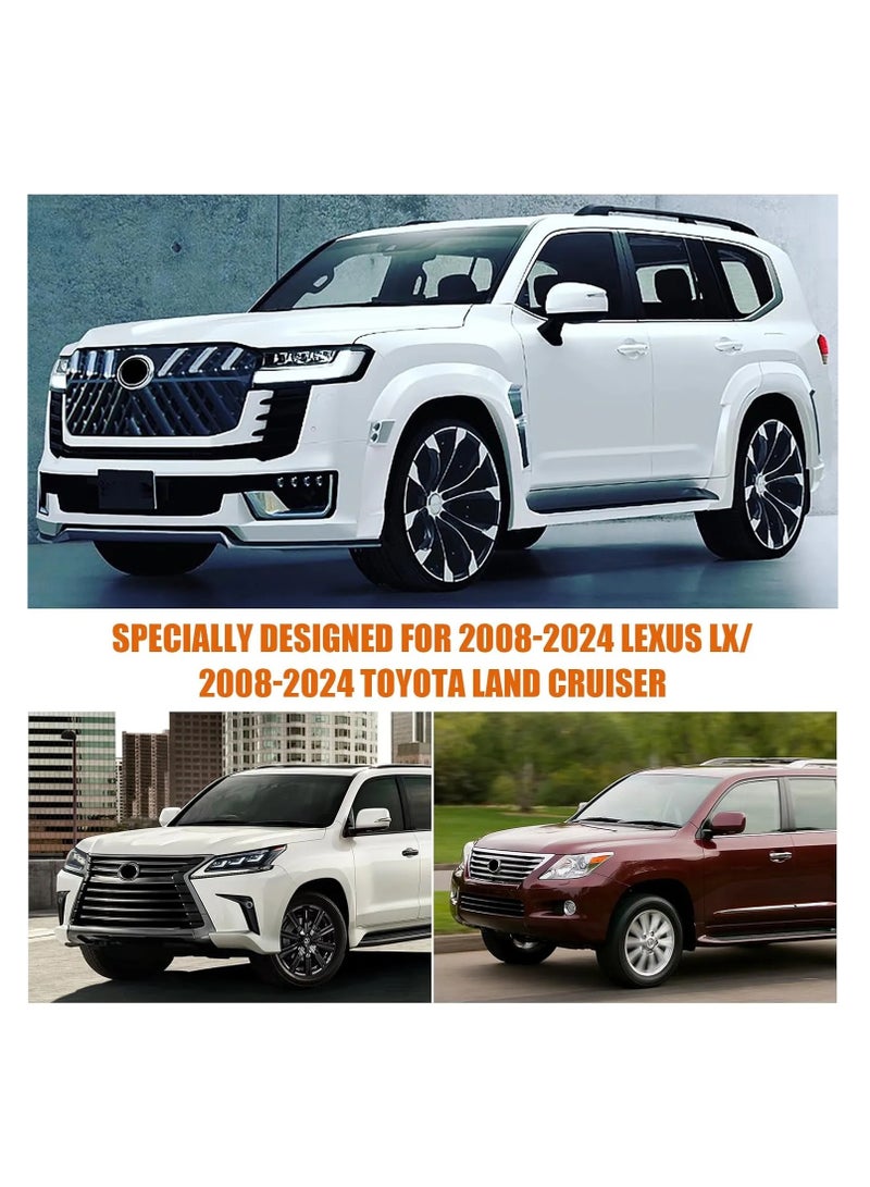 Zipporah All Weather Protection Car Cover for Lexus LX (2008-2024), 6 Layers Waterproof Coating with Reflectors, Soft Interior Lint Layer, Security Lock, Straps, Clips and Zipper (Black) - Image 4