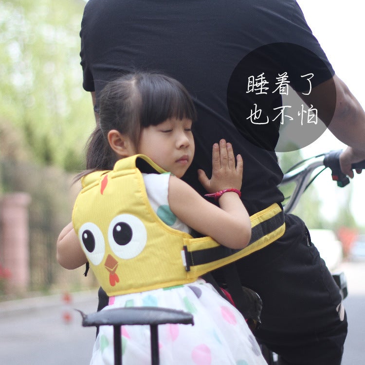 Electric Car Children'S Safety Belt Cartoon Motorcycle Riding Children'S Drop-Resistant Strap Protective Strap - Image 4