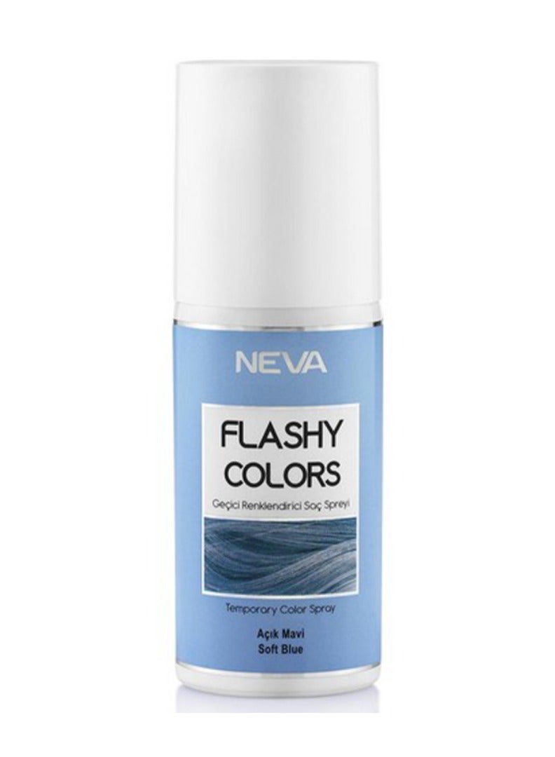 NEVA Flashy Hair Colors Temporary Hair Color Spray - 75ml - SOFT BLUE - Image 1