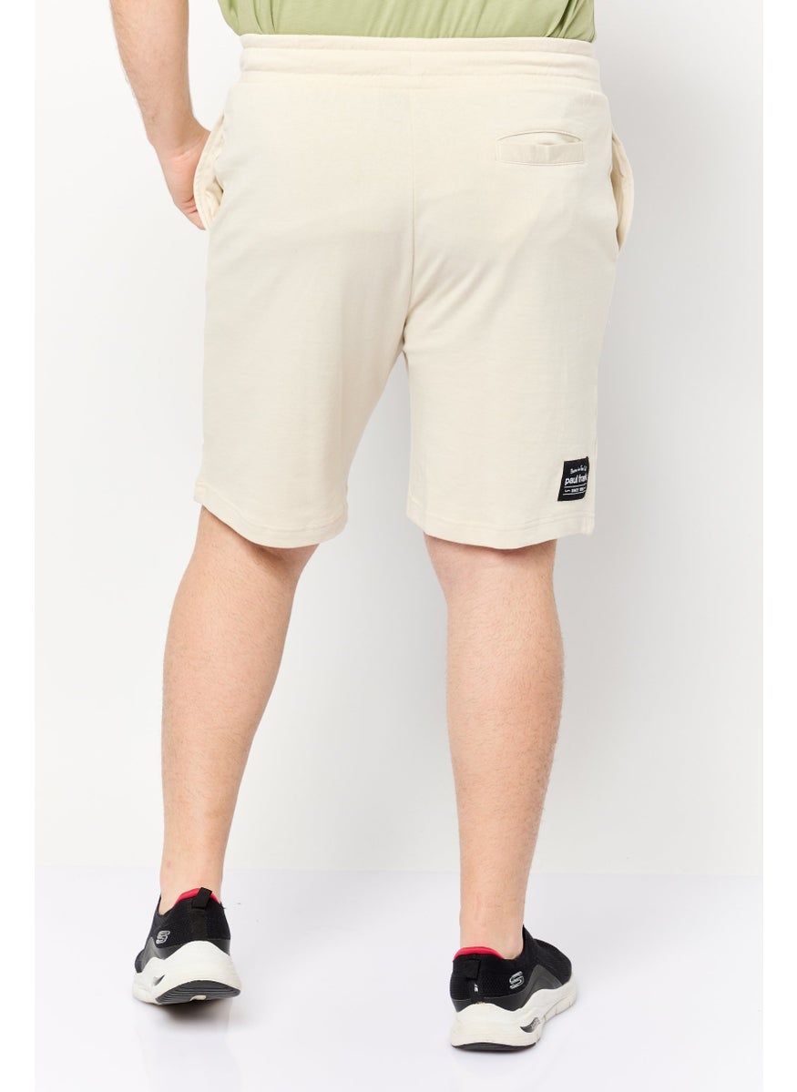Paul Frank Men Graphic Print Basic Shorts, Beige  - Image 2