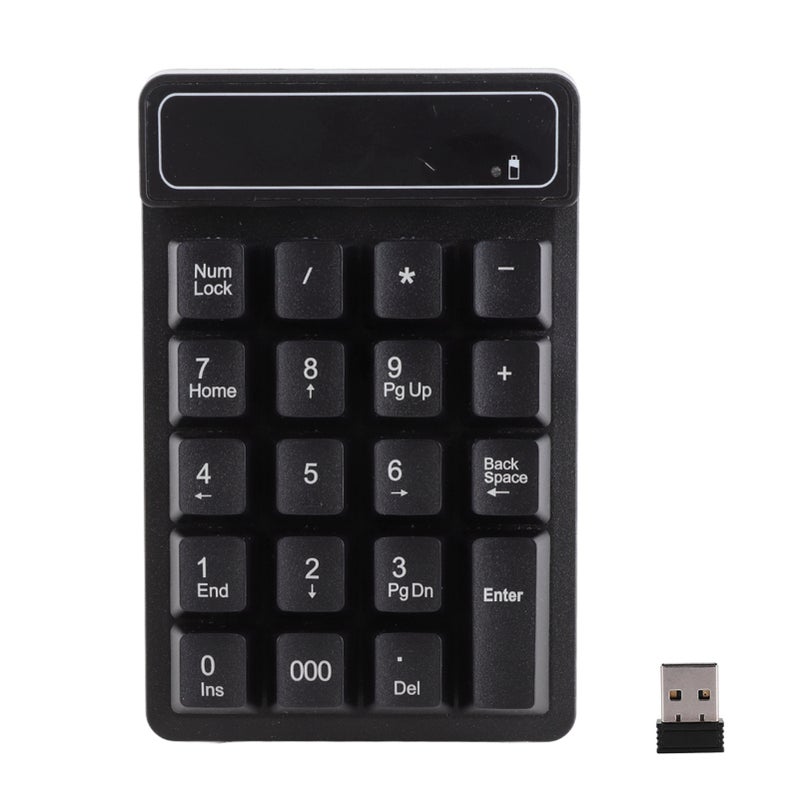 2.4G Wireless Mini Number Keyboard Portable Commercial 19‑Buttons USB Keypad for Office Laptop - Image 1