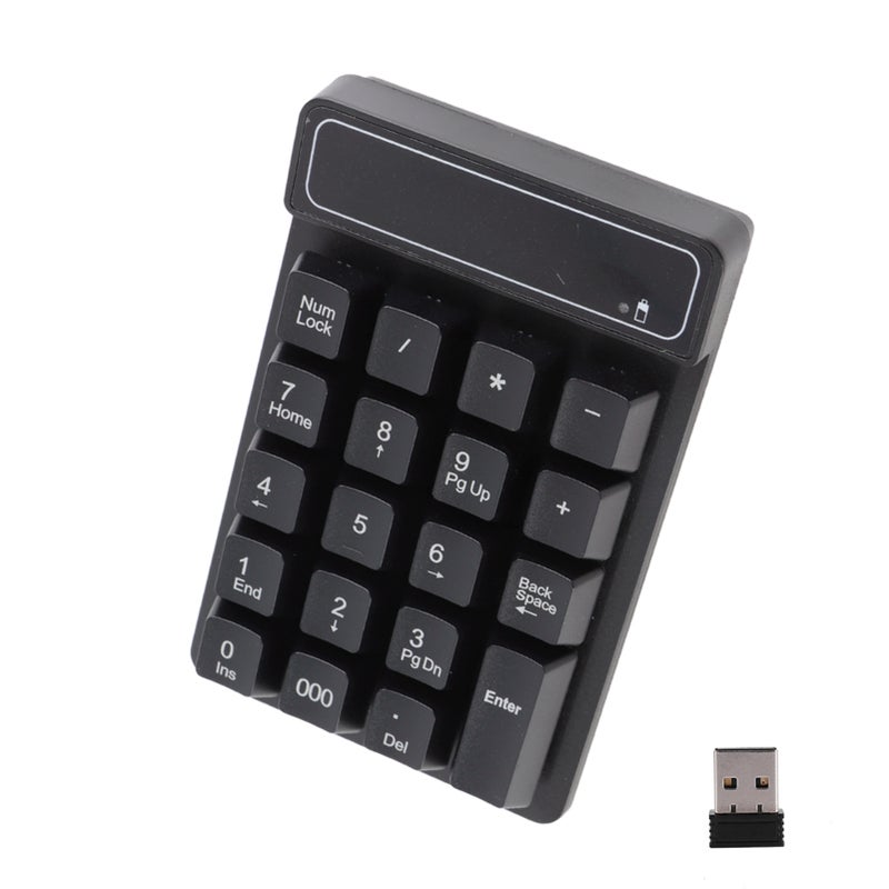 2.4G Wireless Mini Number Keyboard Portable Commercial 19‑Buttons USB Keypad for Office Laptop - Image 2