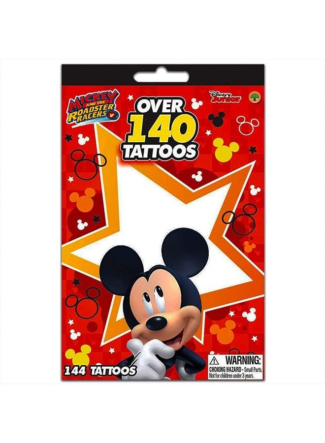 UPD Disney Junior Mickey Mouse & The Roadster Racers Over 140 Temporary Tattoos Booklets - Easy To Apply & Remove, Smudge Proof, Cute Assorted Designs - Party Favors & Handouts (1-pack) - Image 2